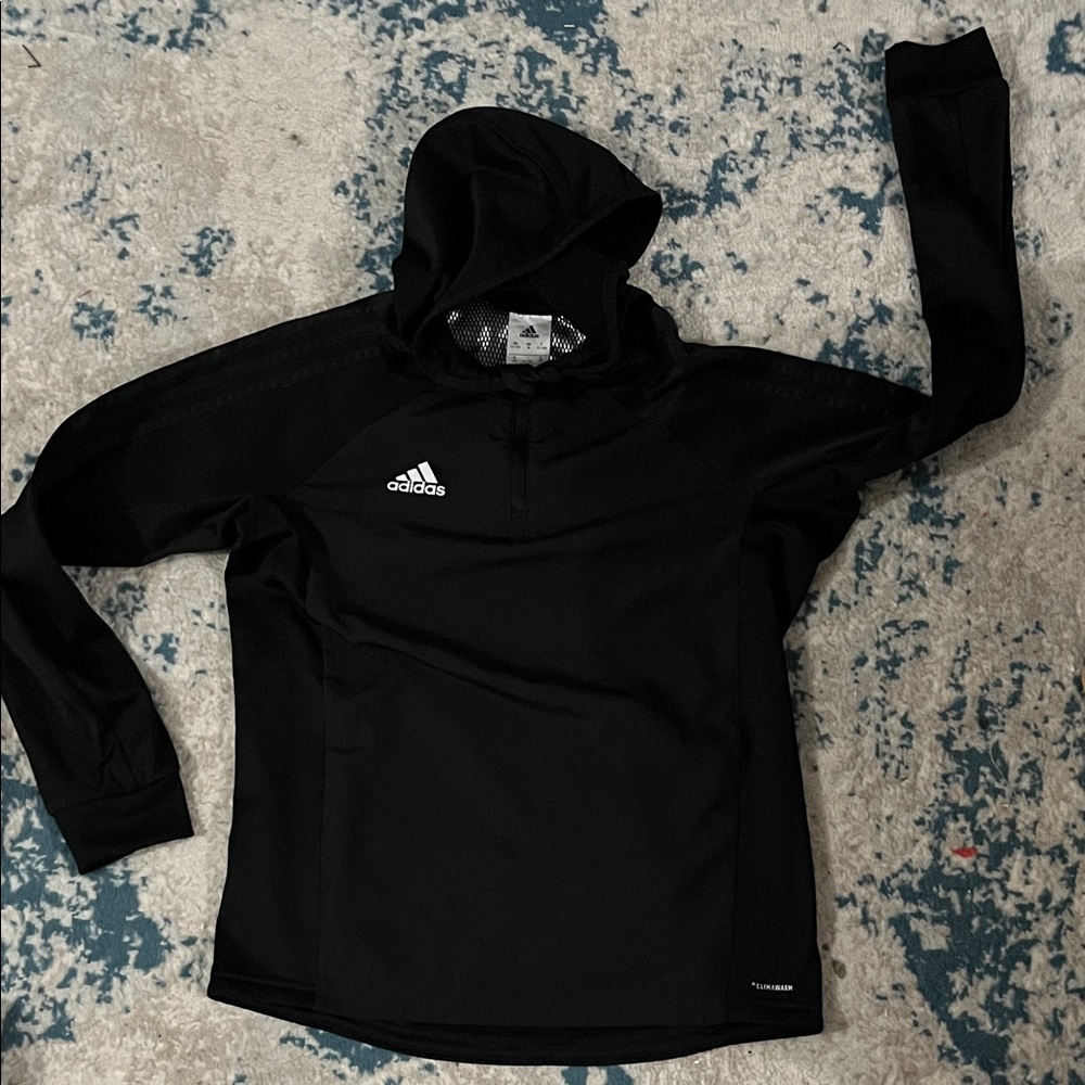 Unisex Adidas Black Pullover Hoodie